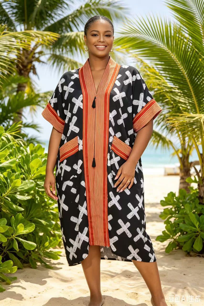 Robe femme kimono africaine
