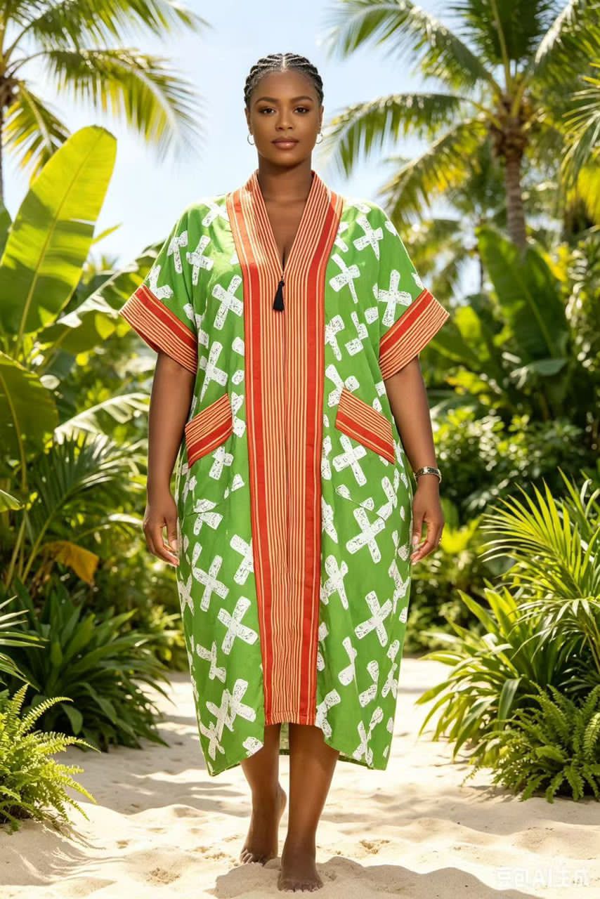 Robe femme kimono africaine