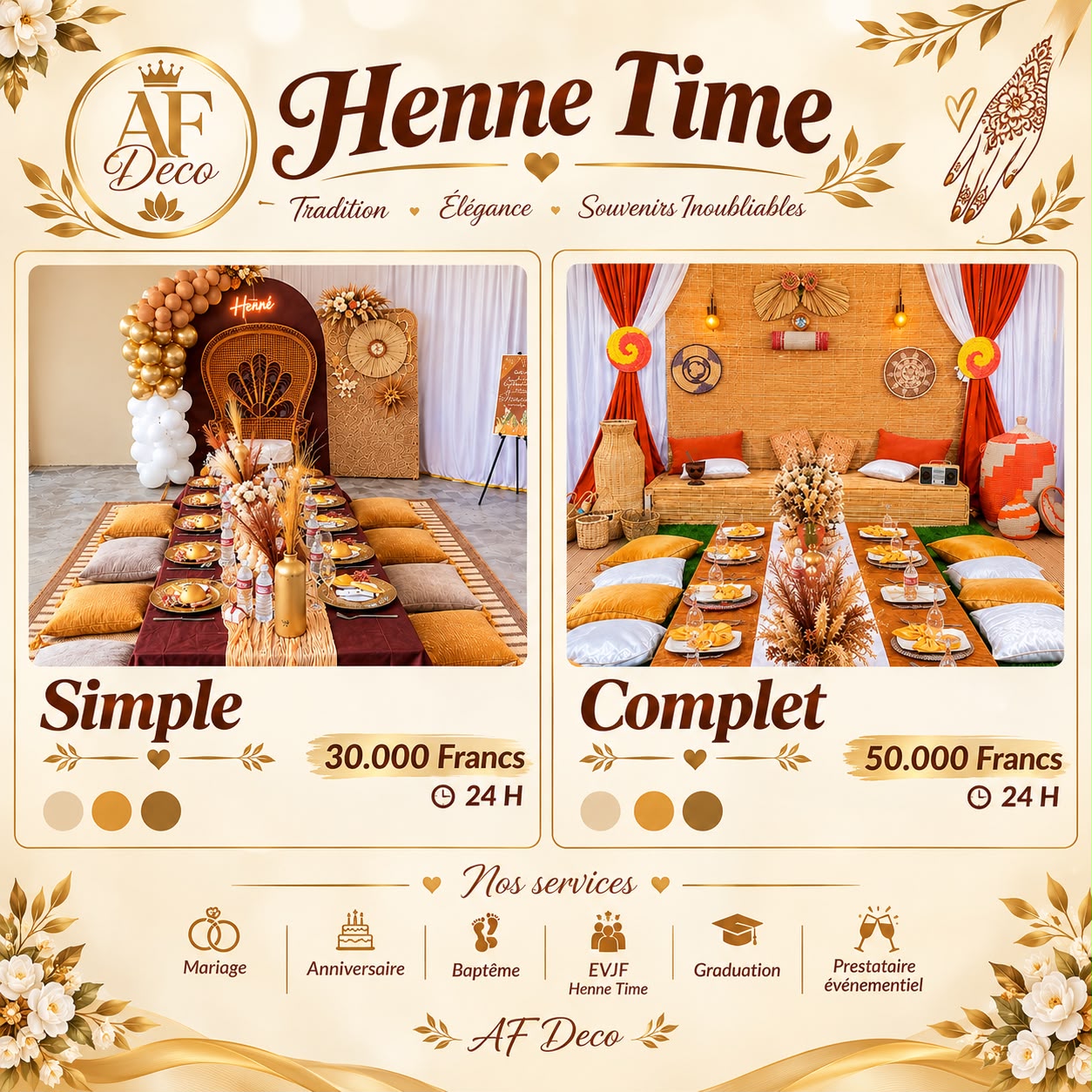 Décoration Henné Time